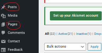 Image of Dashboard of WordPress
